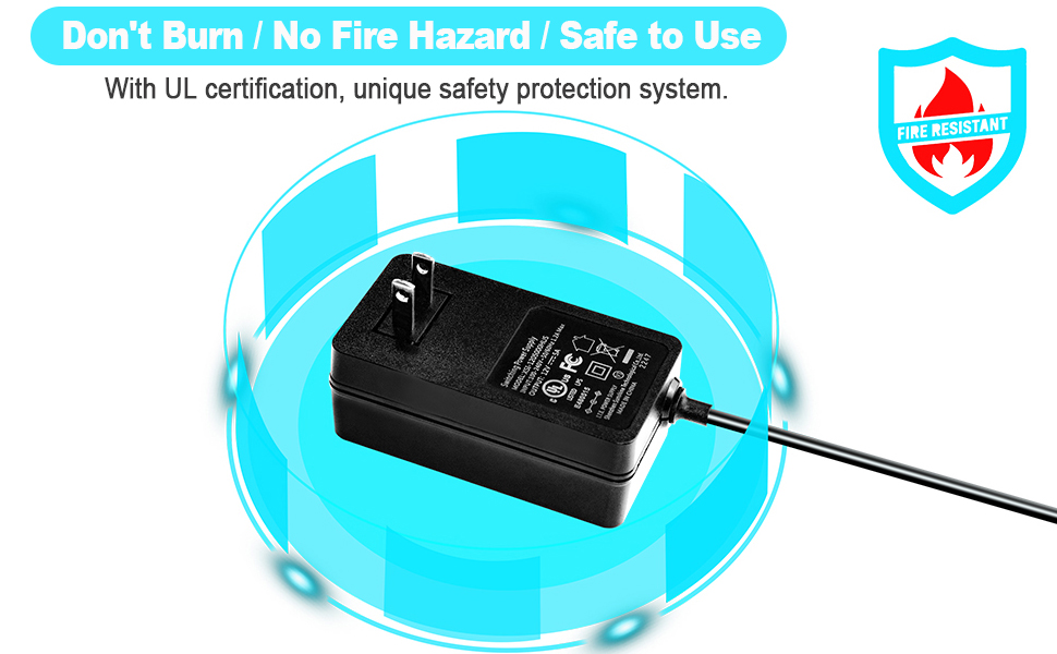 12V Adapter for LED Strip Light Laptop Speaker CCTV printer scanner