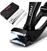 Toenail Clippers for Thick Toenails with Wide Opening, Large Long Handled Angled Toe Nail Clipper...