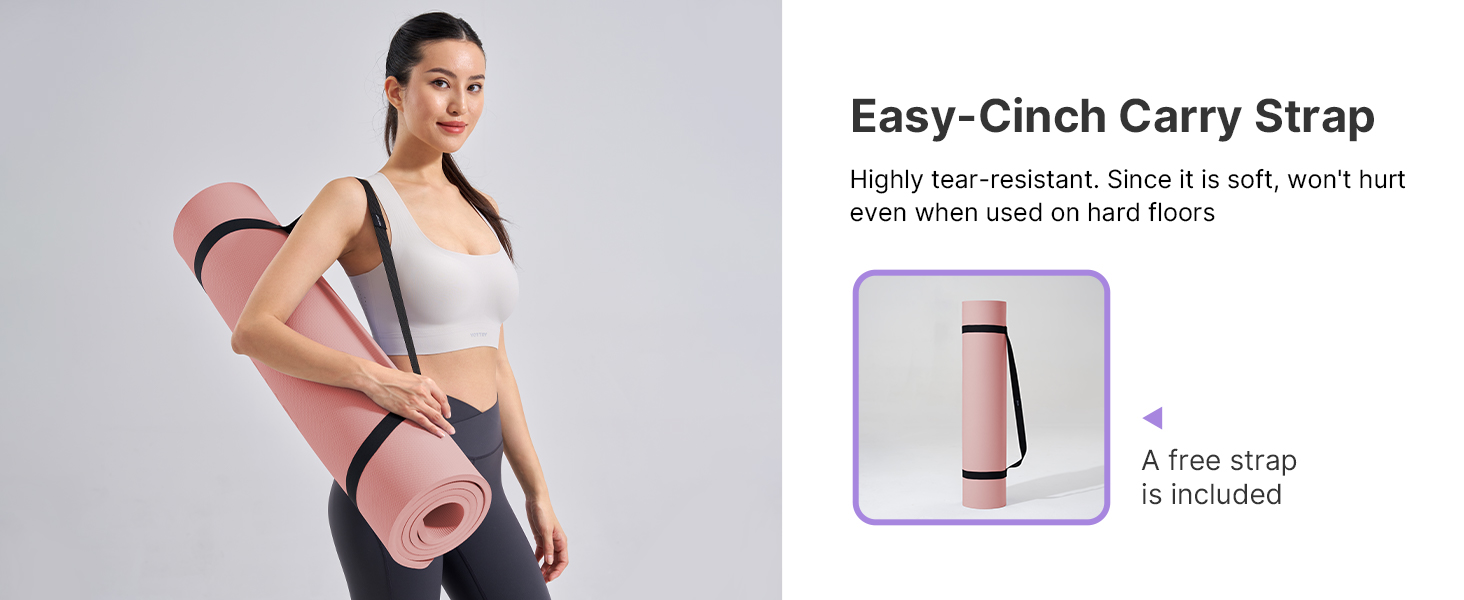 easy-cinch carry strap