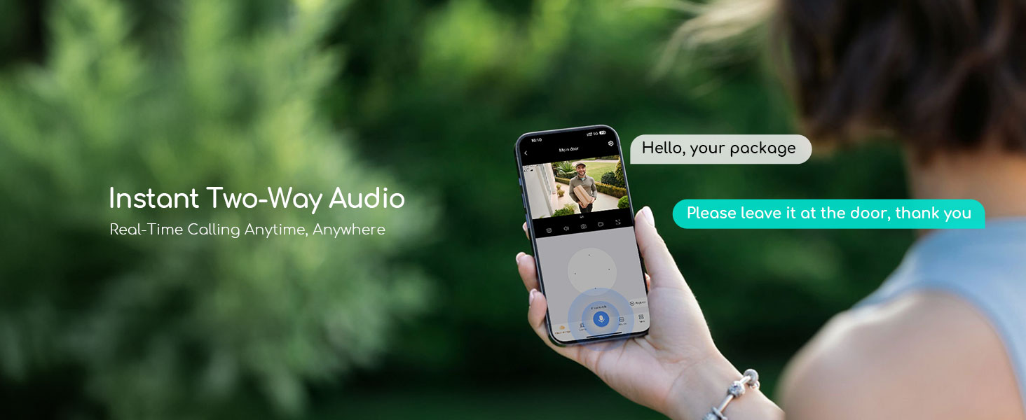 two way audio security cameras wireless outdoor
