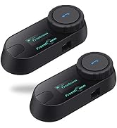 Motorcycle Helmet Communication System T-COM SC 2Pack, 2-Way 800M Universal Helmet Bluetooth 5.0 ...