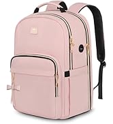 MATEIN Pink Laptop Backpack for Women, 17 Inch TSA Approved Anti Theft Padded Travel Backpack wit...