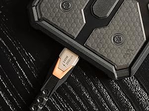 UAG Ultra USB 3.2 Gen 2 SuperSpeed USB-C to USB-C Cable 2.5ft 240W Charging Cable with Strap