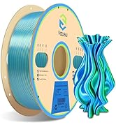 YOUSU Silk PLA Filament 1.75mm, 3D Printer Filament Coextrusion Filament Dual Color, Compatible w...