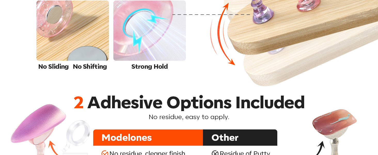 press on nail stand
