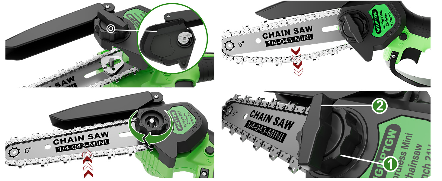 Properly install this chainsaw