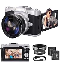 5K Digital Camera with WiFi 64MP Vlogging Camera for YouTube | Autofocus, Flip Screen, Webcam Functi...