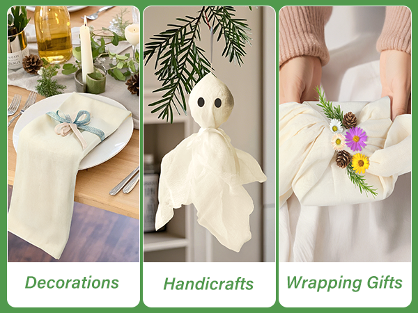 decoretions, handicrafts, wrapping gifts