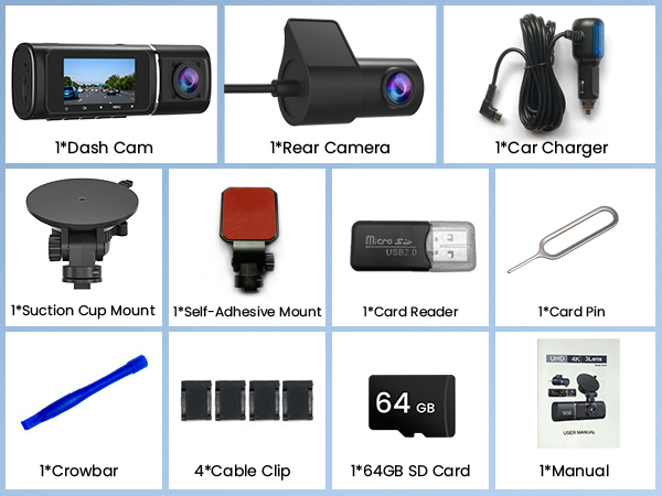 Dash Camera for Cars with 5G WiFi