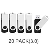 KOOTION 20pcs 16GB USB 3.0 Flash Drive 16 gb Flash Drives Thumb Drive Memory Stick Swivel Jump Dr...