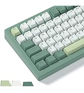 Womier Shine Through Keycaps, PBT Keycaps 60% Percent 134 Keys Cherry Profile Custom Keycap Set f...