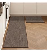 LEKEEPGO Kitchen Mats for Floor 17"x29"+17"x59", 2 PCS Kitchen Rugs, Kitchen Runner Rugs Non Skid...