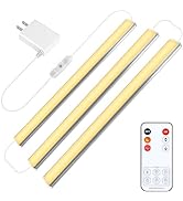 Benreom Under Cabinet Lighting Plug in, 3 Pcs 12 Inch Ultra Thin Under Cabinet Lights, Super Brig...
