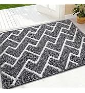 OLANLY Front Door Mat, Non-Slip Rubber Backing, Dirt Resistant and Absorbent, Washable, Easy to C...