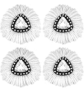 4 Pack EasyWring Spin Mop Head Replacement - Mop Replace Head Compatible with O Cedar, Microfiber...