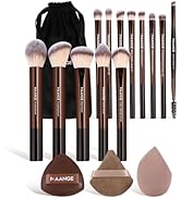MAANGE 16PCS Makeup Brush Set Travel Makeup Brushes