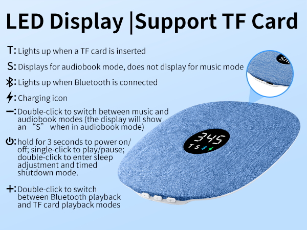 Bone Conduction Under Pillow Sleep Speaker
