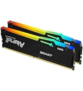 Kingston FURY Beast RGB 32GB (2x16GB) 6000MT/s DDR5 CL30 Desktop Memory | AMD EXPO | Plug N Play ...