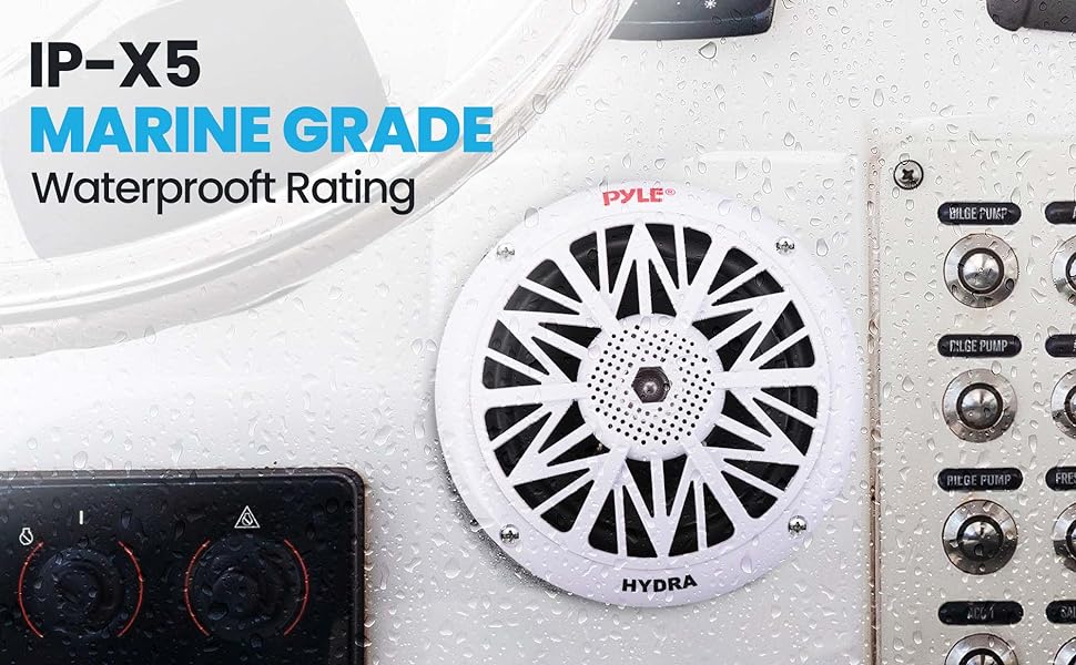 Pyle 5.25 Inch Dual Marine Speakers - 2 Way