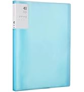 M&amp;G 40 Pocket Binder with Plastic Sleeves 9.2x12", A4 Portfolio Folder with Clear Sheet Protector...