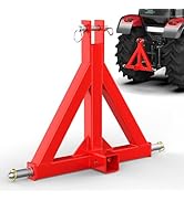 3 Point Hitch Receiver for Category 1 Tractors 2" Trailer Hitch Receiver, Heavy Duty Quick Hitch ...