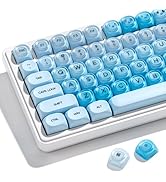 OHY PBT Keycaps, XVX Blue Jelly HOA Profile Key Cap, 132-Key Cute Custom Keycaps (for Mechanical ...
