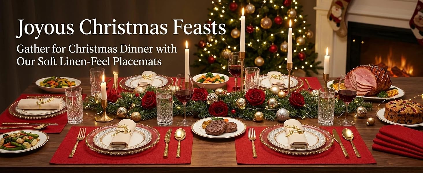 red placemats