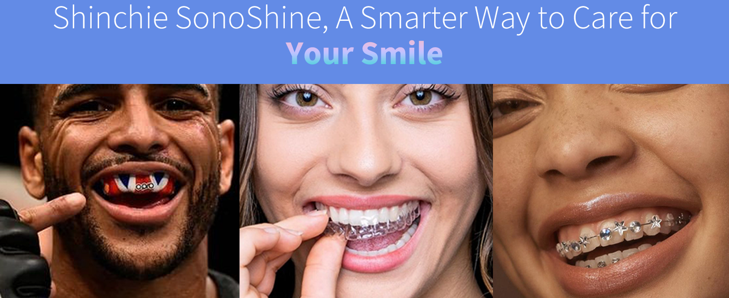 Shinchie SonoShine dental retainer aligner denture cleaner