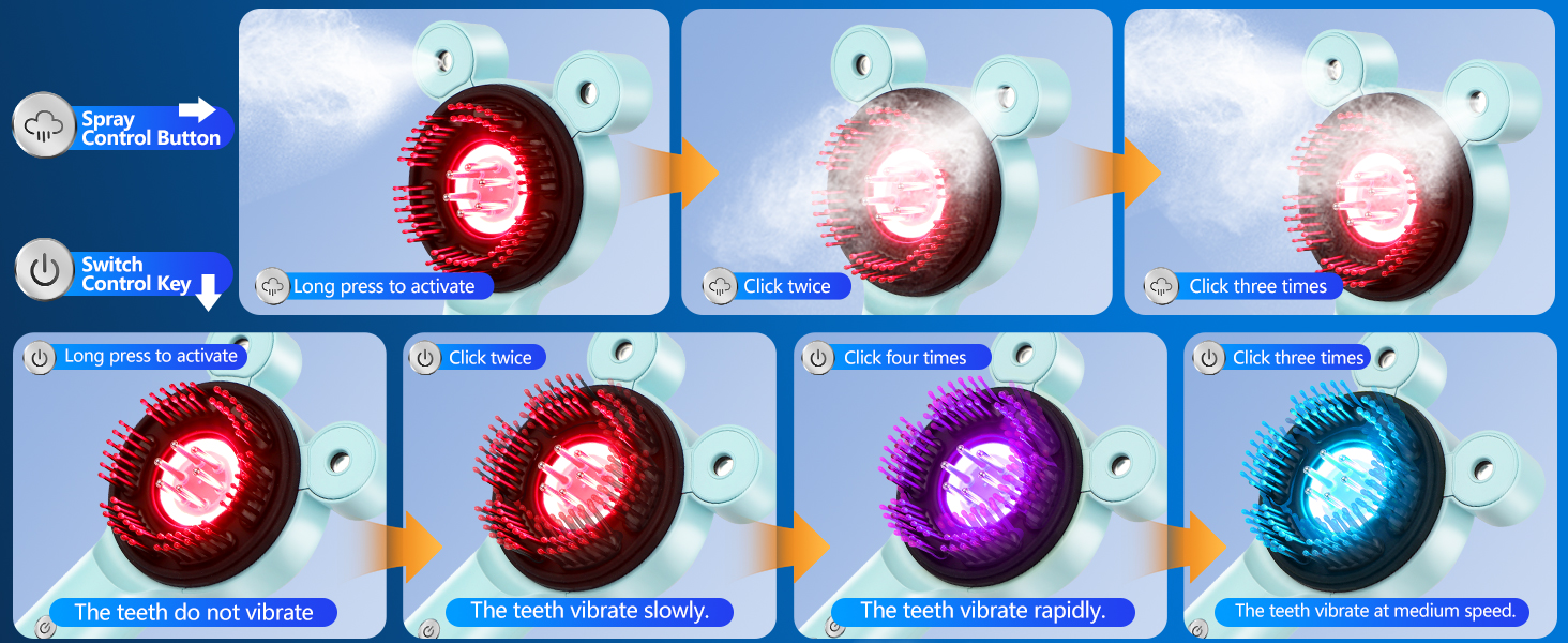 red light scalp massager
