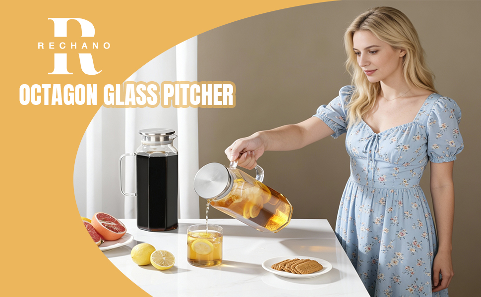 GLASS PITCHER