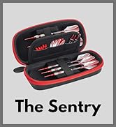 Casemaster Sentry Dart Case Slim EVA Shell for Steel and Soft Tip Darts, Hold 6 Darts and Feature...