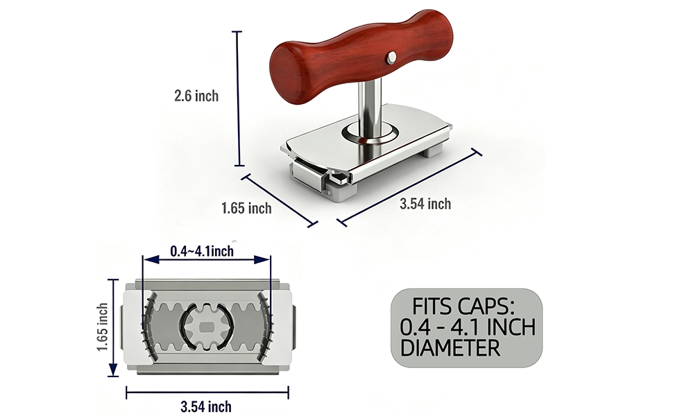 adjustable jar opener stainless steel