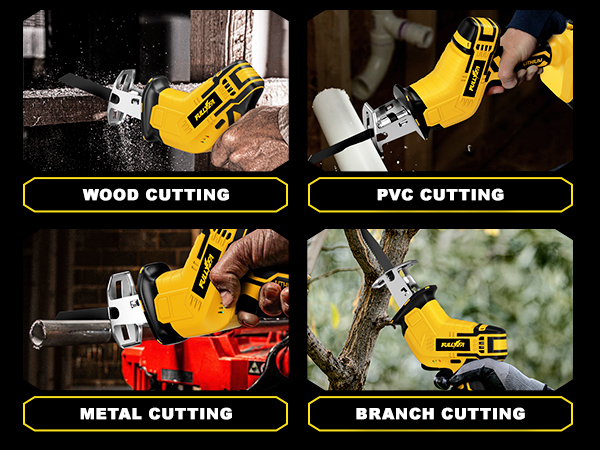 Battery Powered Reciprocating Saws for Cutting Wood PVC Pipe
