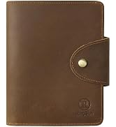 Ringsun Leather Passport Wallet for Men Women, RFID Passport Holder Case Travel Passport Cover fo...