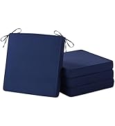 IASEAHK Outdoor Chair Cushions Set of 4, Waterproof Patio Chair Cushions, 19