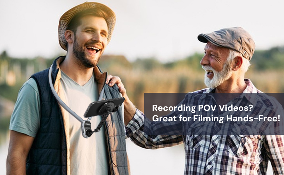 neck phone holder for Hands-Free POV/Vlog Recording