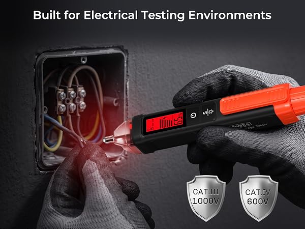 YOWEXA CC3230 with CAT III 1000V and CAT IV 600V ratings for AC testing.