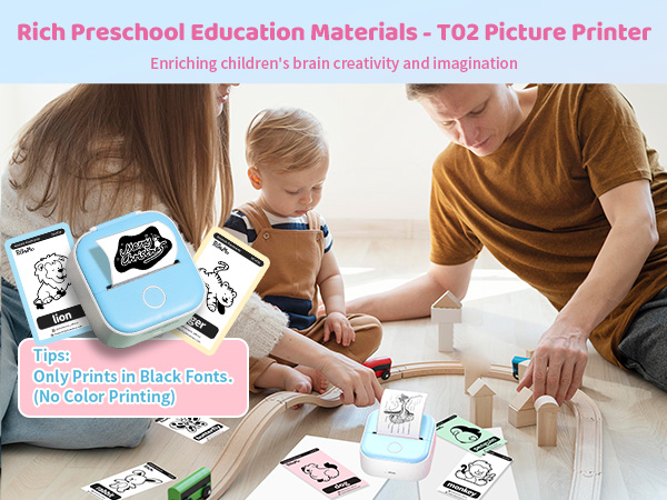 T02 Mini Sticker Printer - Wireless Sticker Maker Machine