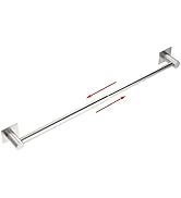 MIROAMZ Towel Bar, 13inch to 23.6inch Adjustable Self-Adhesive Towel Rack, Stick on Towel Racks f...