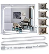 MY BEAUTY LIGHT LED Vanity Lights Strip for Mirror, 3000K-6000K Adjustable Color Temperature Brig...