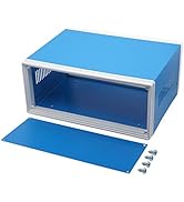Zulkit Junction Box Blue Metal Project Box DIY Electric Enclosure Case Preventive Case Electrical...