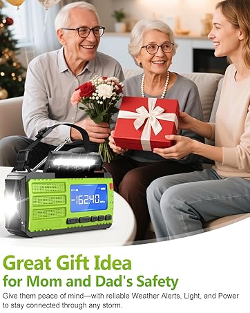 10000wAh/37000mWh Hand Crank Emergency Radio
