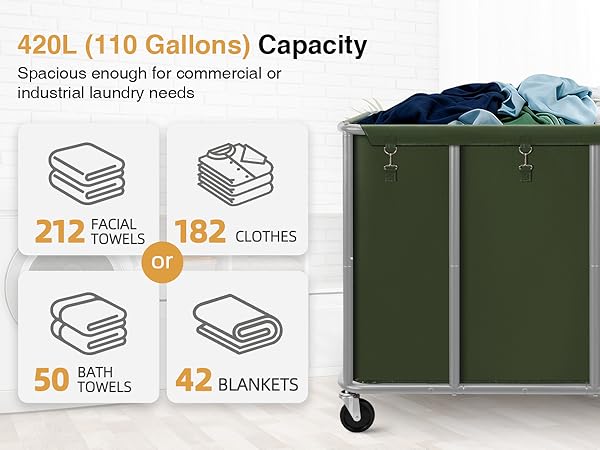 Commercial Laundry Cart