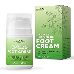 Hydrating foot lotion for dry, cracked heels and tired feet