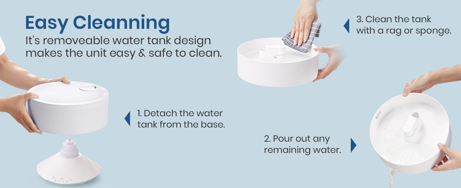 humidifiers easy to clean no mold