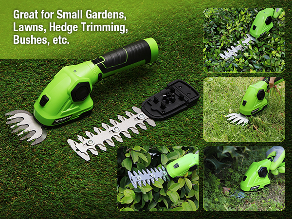 Great for Small Gardens, Lawns, Hedge Trimming, Bushes, etc.