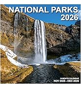 2026 Calendar for Wall, National Parks Calendar 2026 from January 2026 - December 2026, 12" x 24"...
