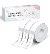 HKHKPI Labels N12 Label Maker Tape, 14x40mm (0.55"X1.57") Adhesive Thermal Sticker Paper, 3-Roll ...