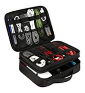 Matein Electronics Organizer, Waterproof Travel Electronic Accessories Case Portable Double Layer...