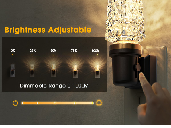 Dimmable Night Lights Plug into Wall